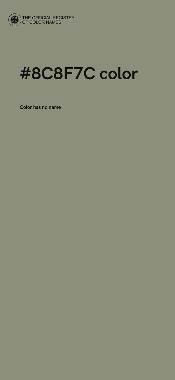#8C8F7C color image