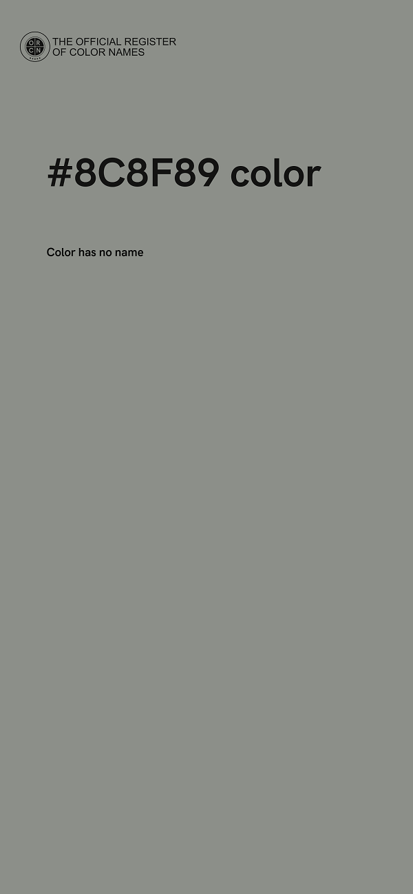 #8C8F89 color image