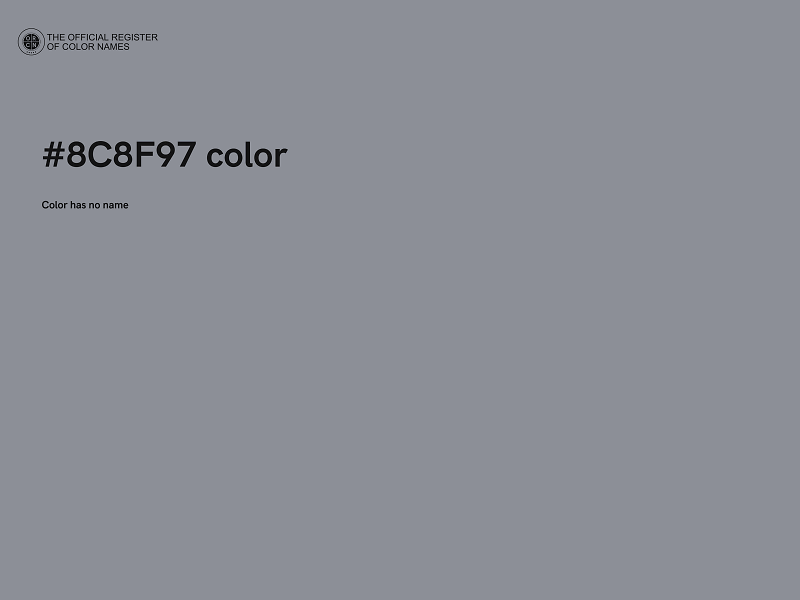 #8C8F97 color image