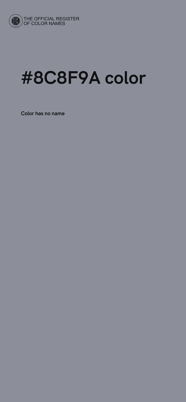 #8C8F9A color image