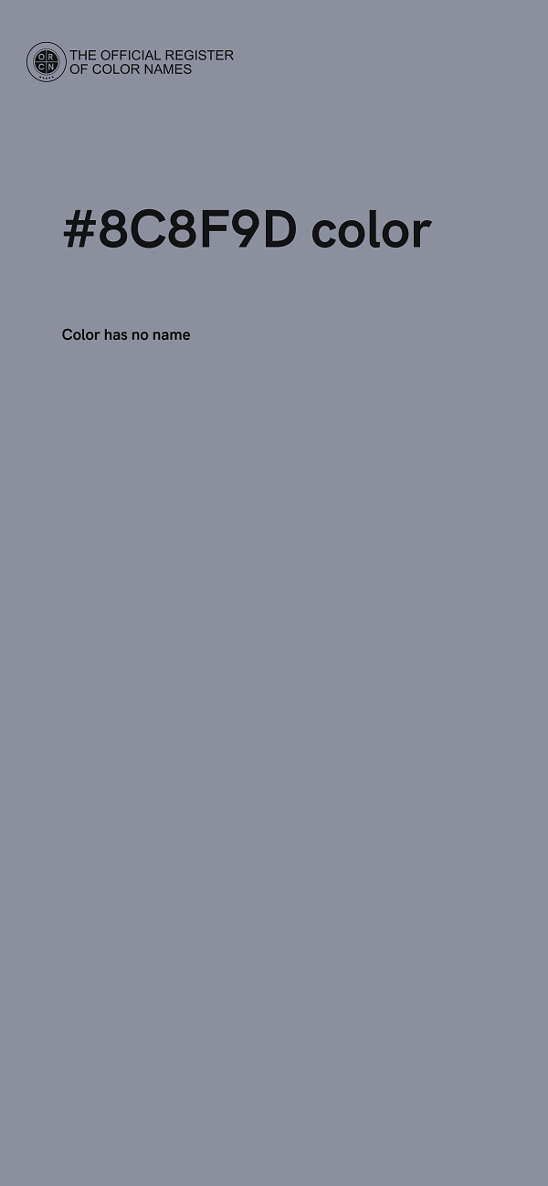 #8C8F9D color image