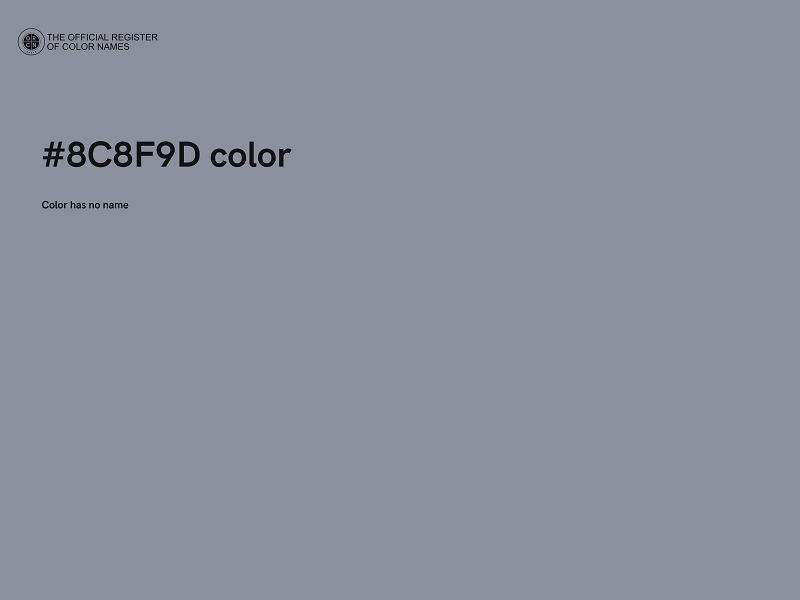 #8C8F9D color image