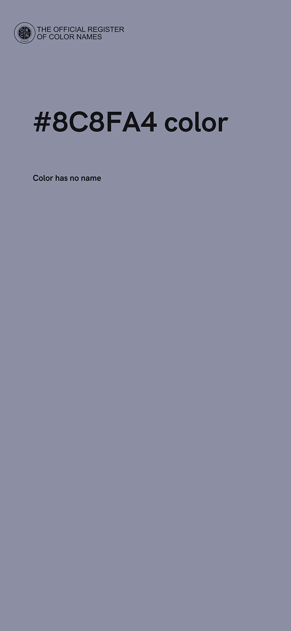 #8C8FA4 color image