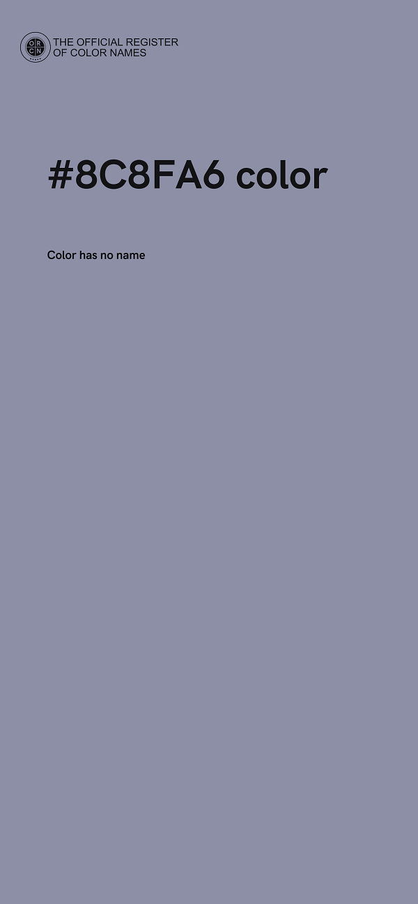 #8C8FA6 color image