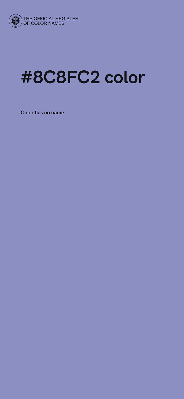 #8C8FC2 color image