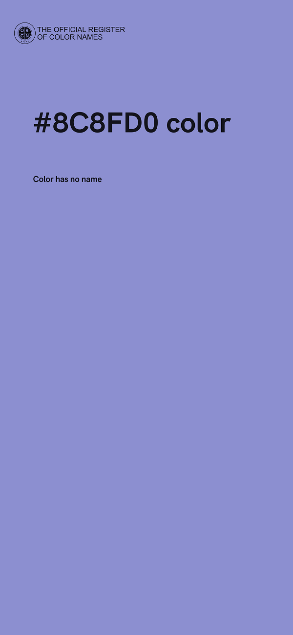 #8C8FD0 color image