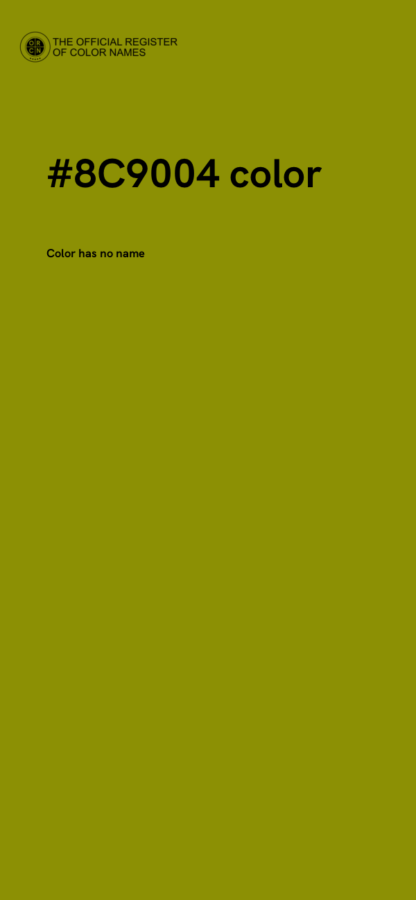 #8C9004 color image