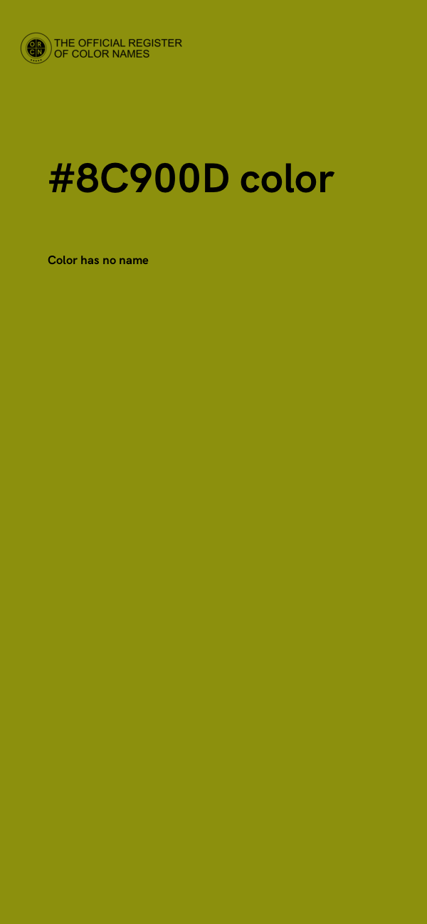 #8C900D color image