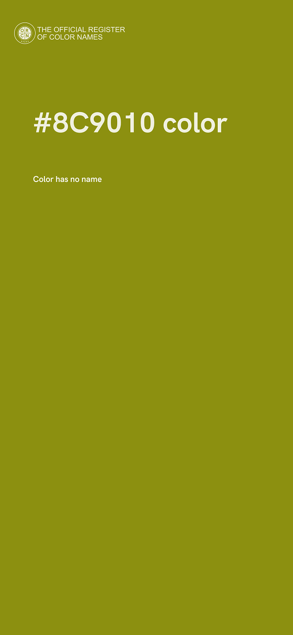 #8C9010 color image