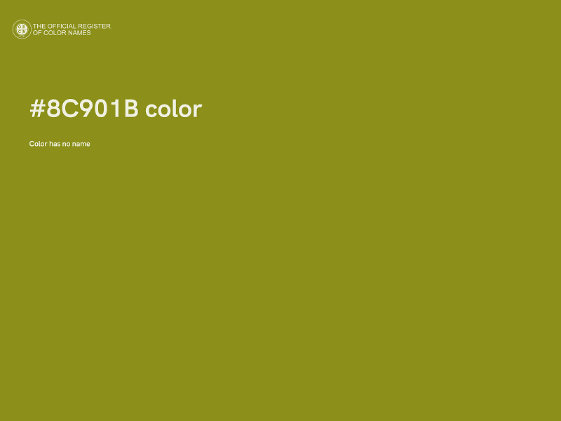 #8C901B color image