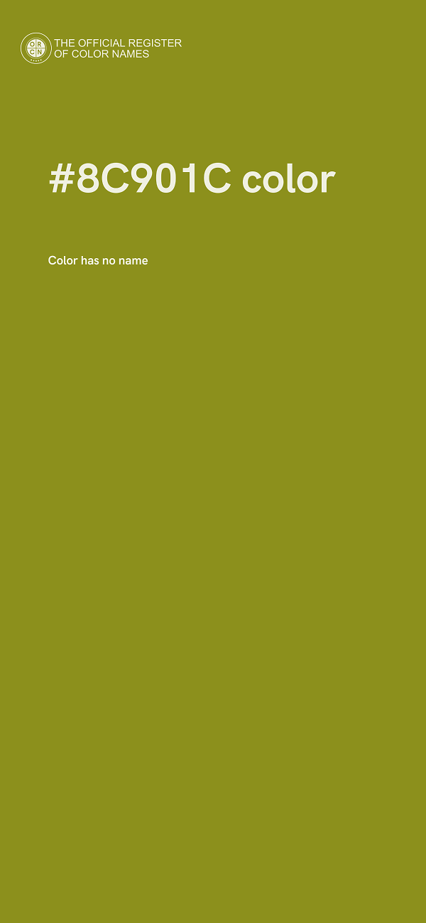 #8C901C color image