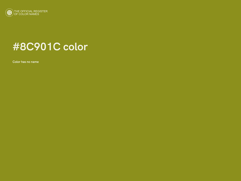 #8C901C color image