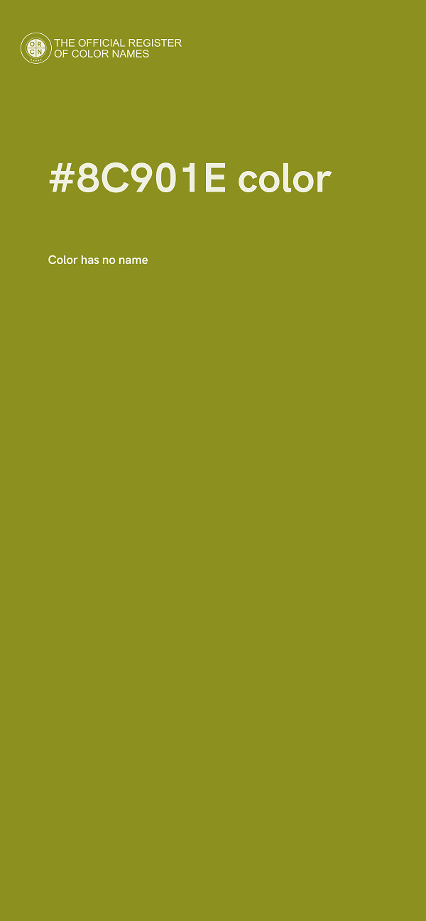 #8C901E color image
