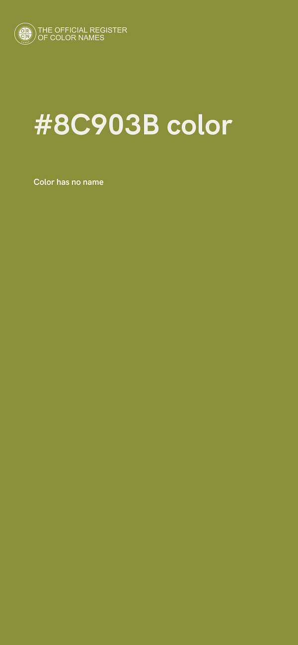 #8C903B color image
