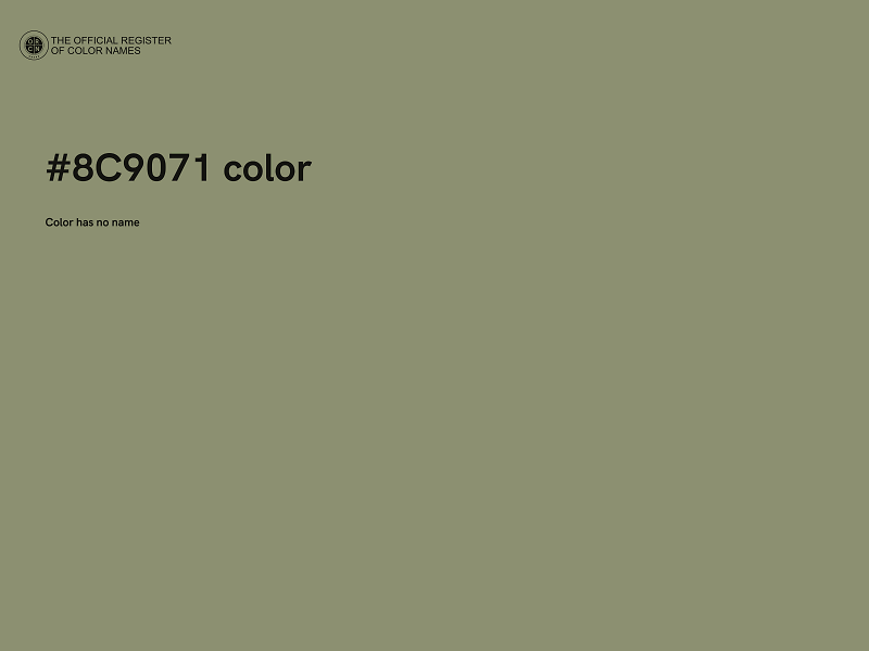 #8C9071 color image