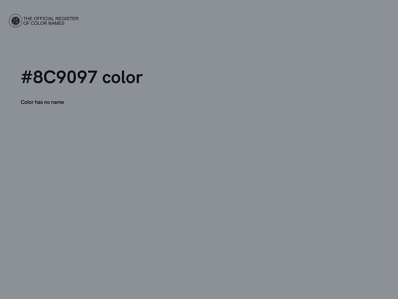 #8C9097 color image