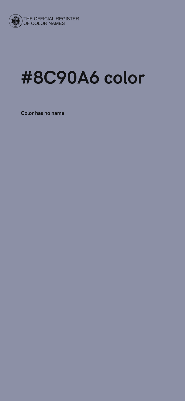 #8C90A6 color image