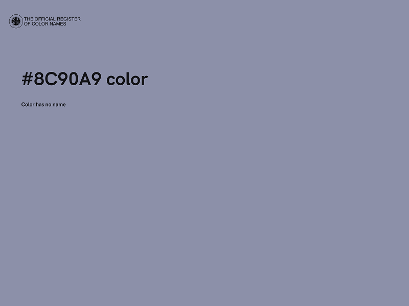 #8C90A9 color image