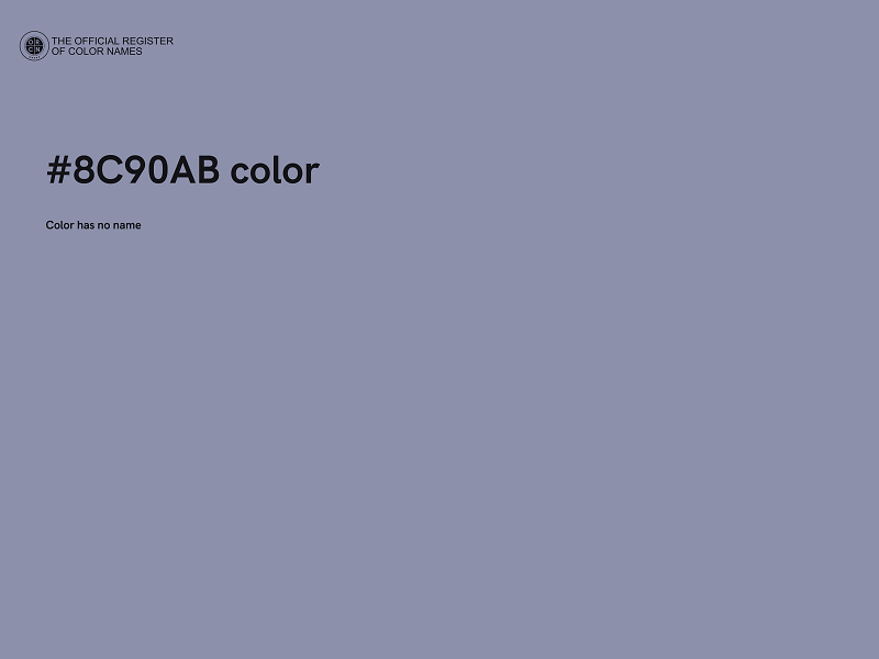#8C90AB color image