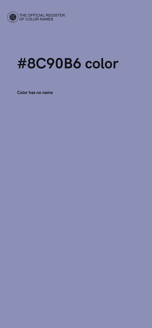 #8C90B6 color image