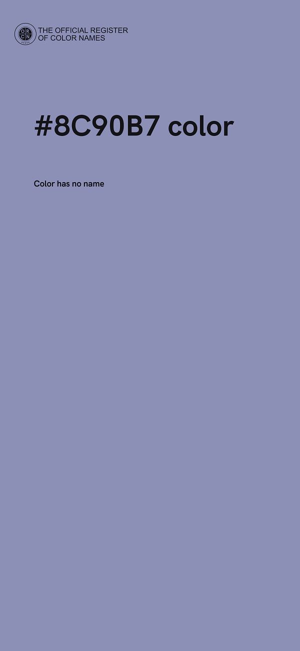 #8C90B7 color image