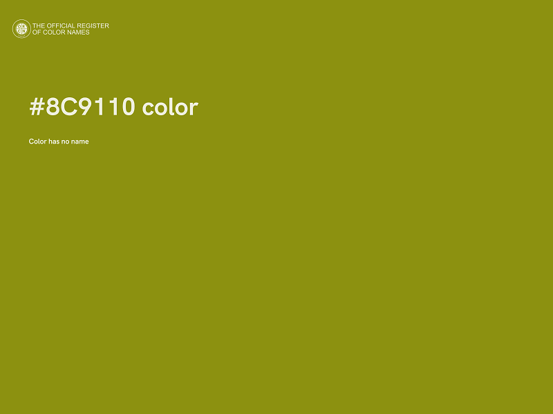 #8C9110 color image