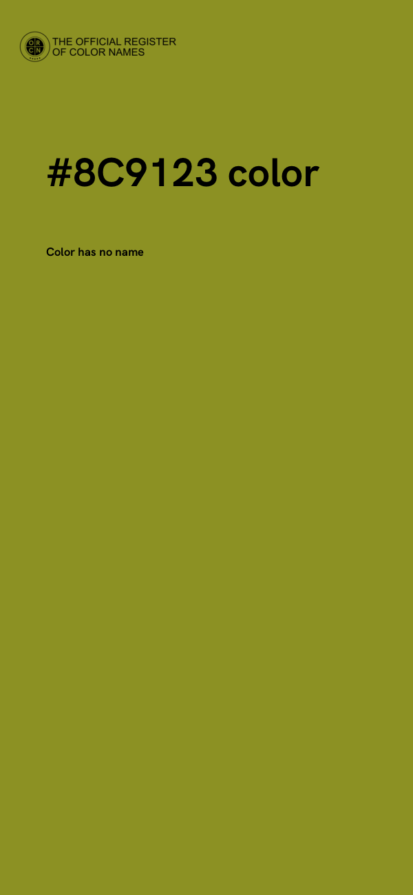 #8C9123 color image