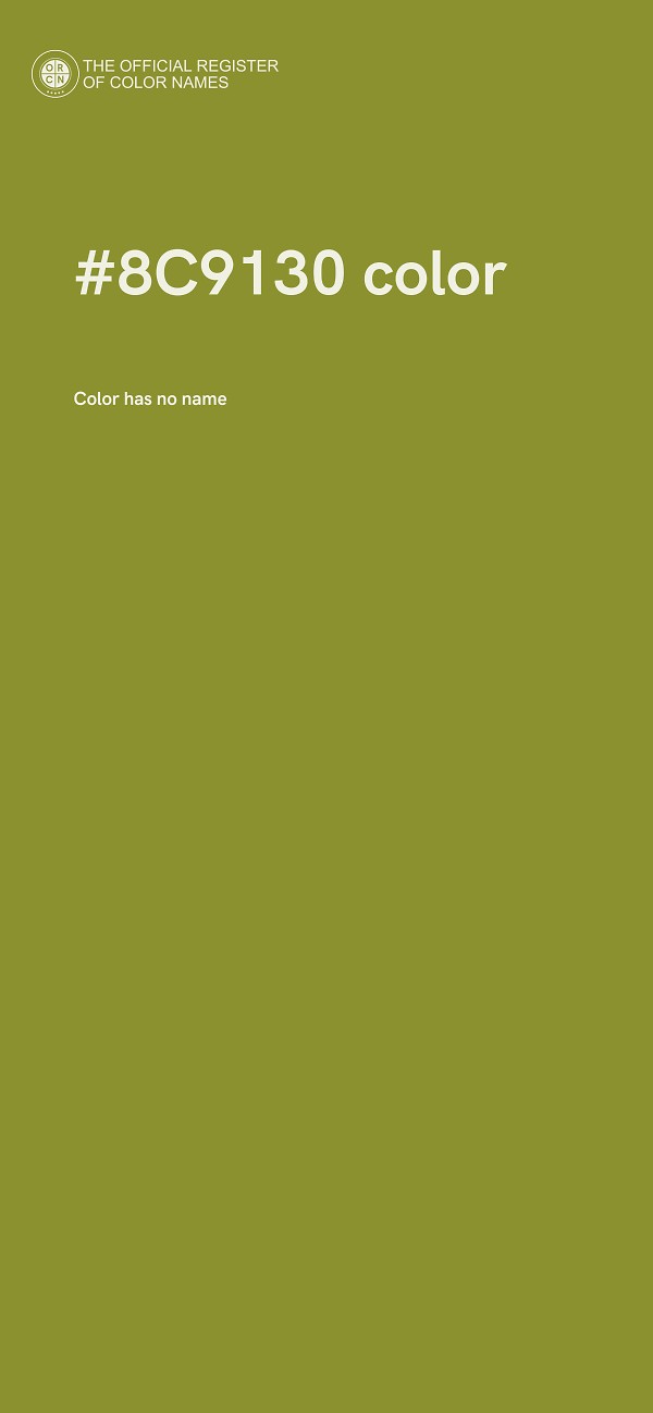 #8C9130 color image