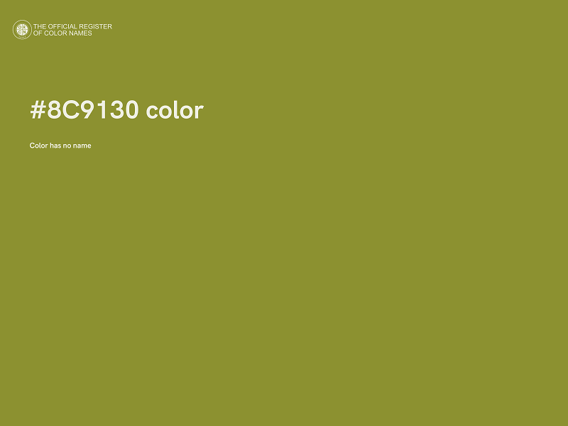 #8C9130 color image
