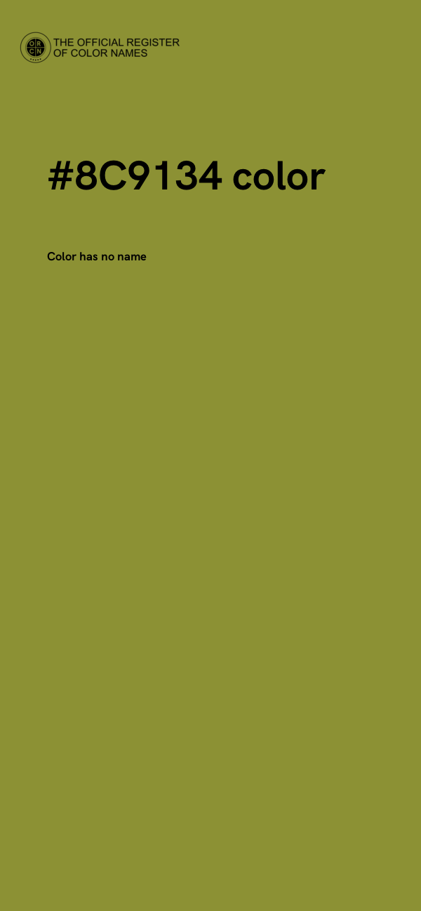 #8C9134 color image
