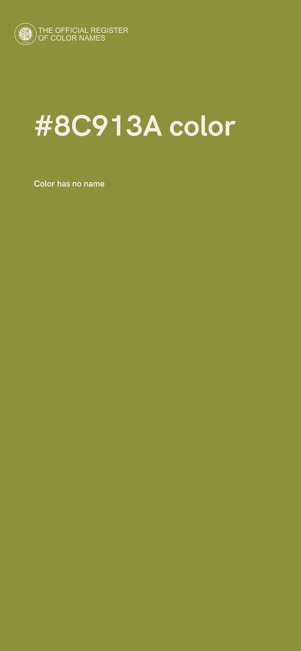 #8C913A color image