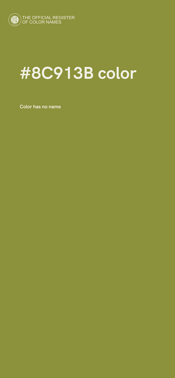 #8C913B color image
