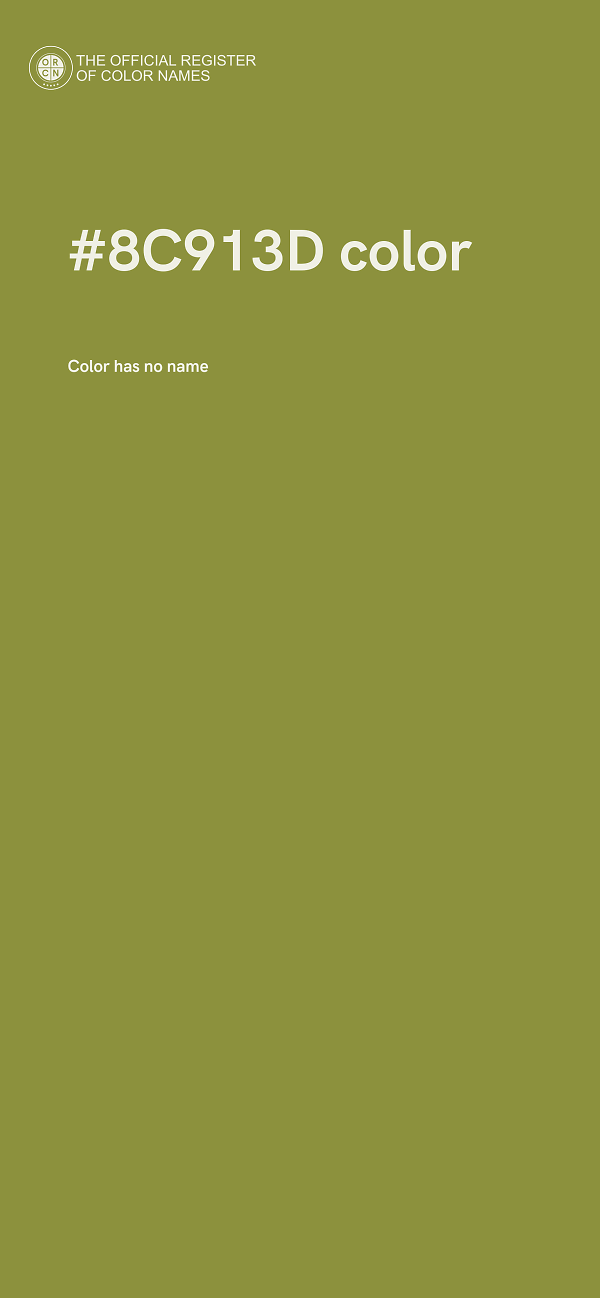 #8C913D color image