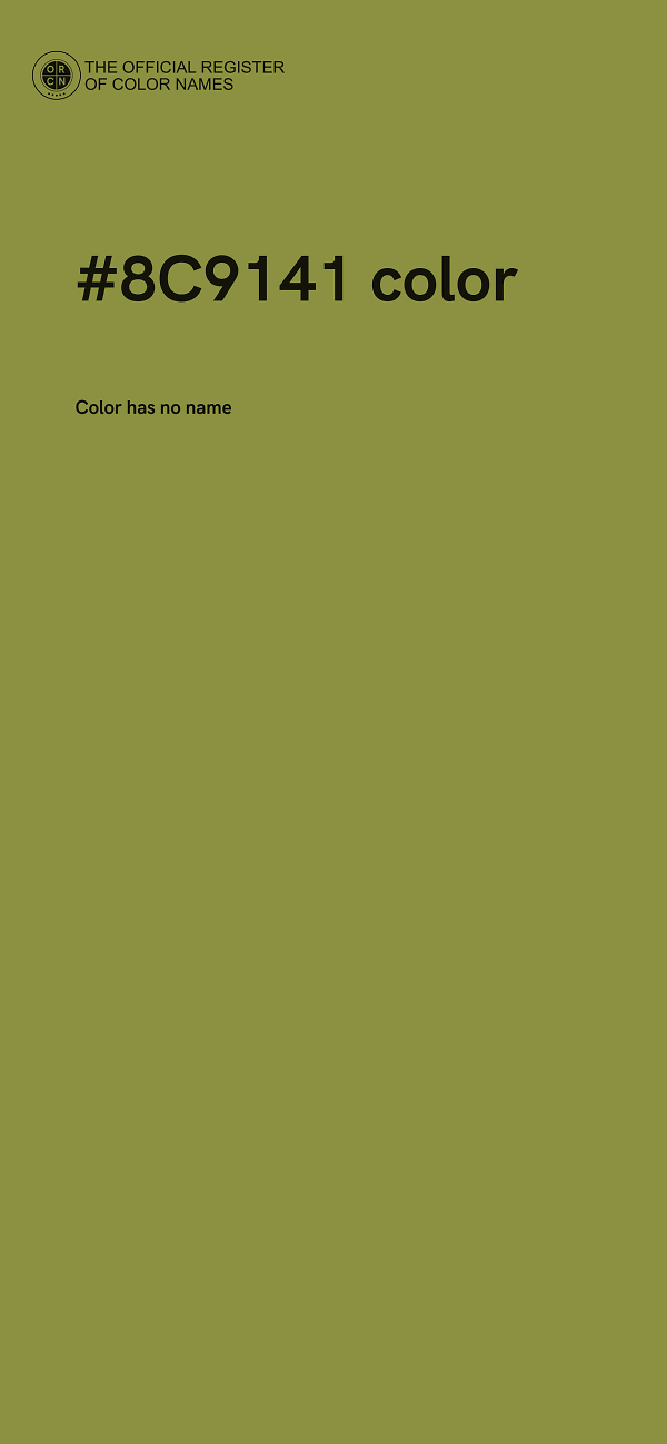 #8C9141 color image