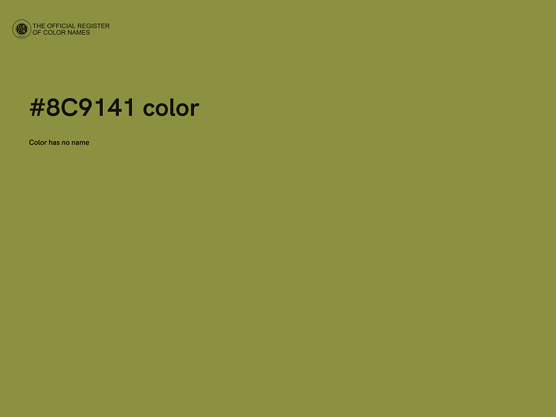#8C9141 color image