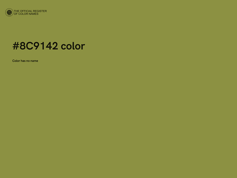 #8C9142 color image