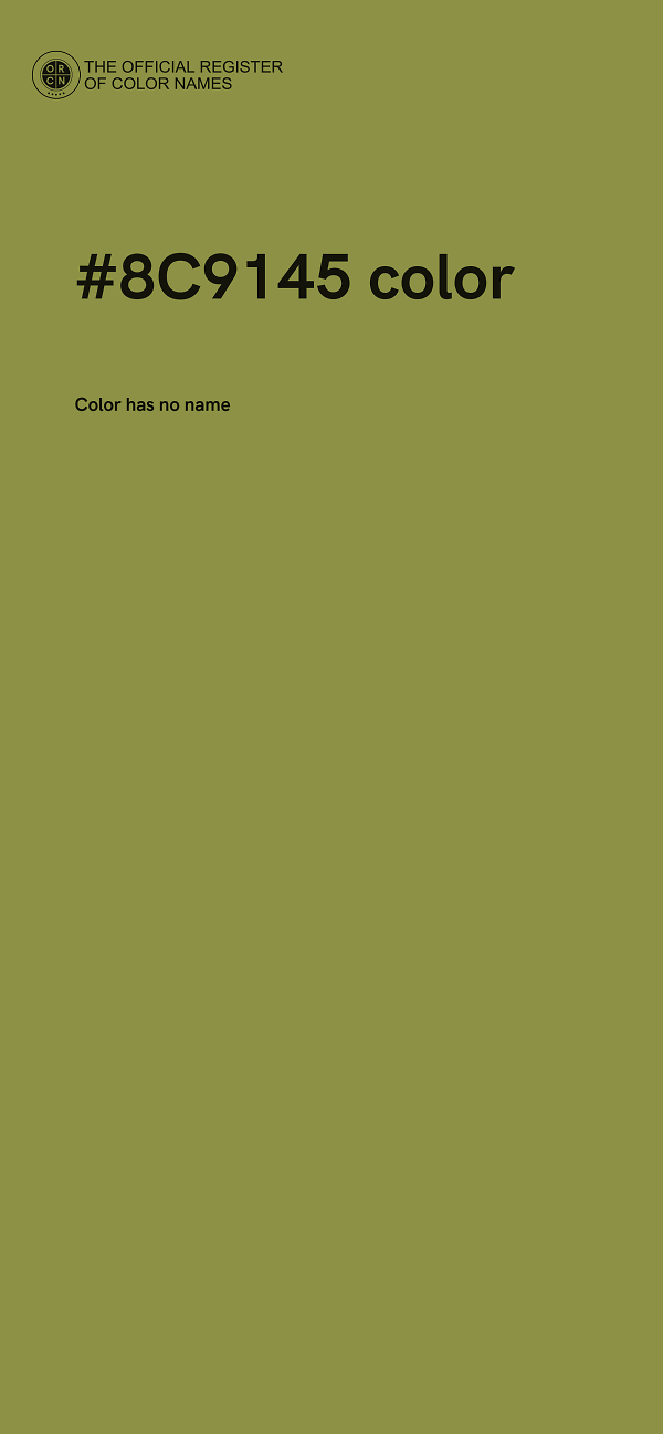#8C9145 color image