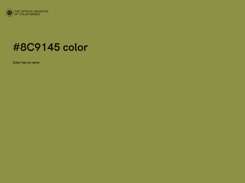 #8C9145 color image