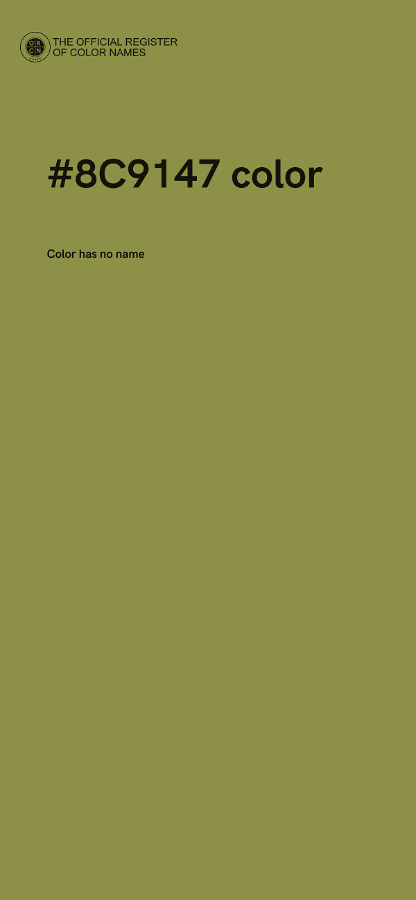 #8C9147 color image