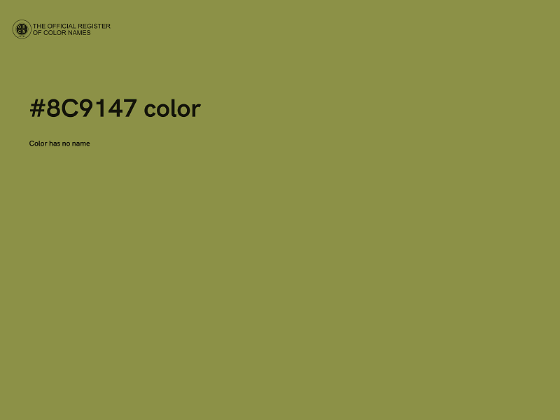 #8C9147 color image