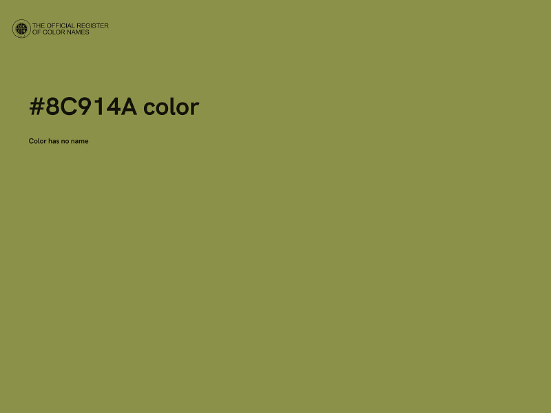 #8C914A color image