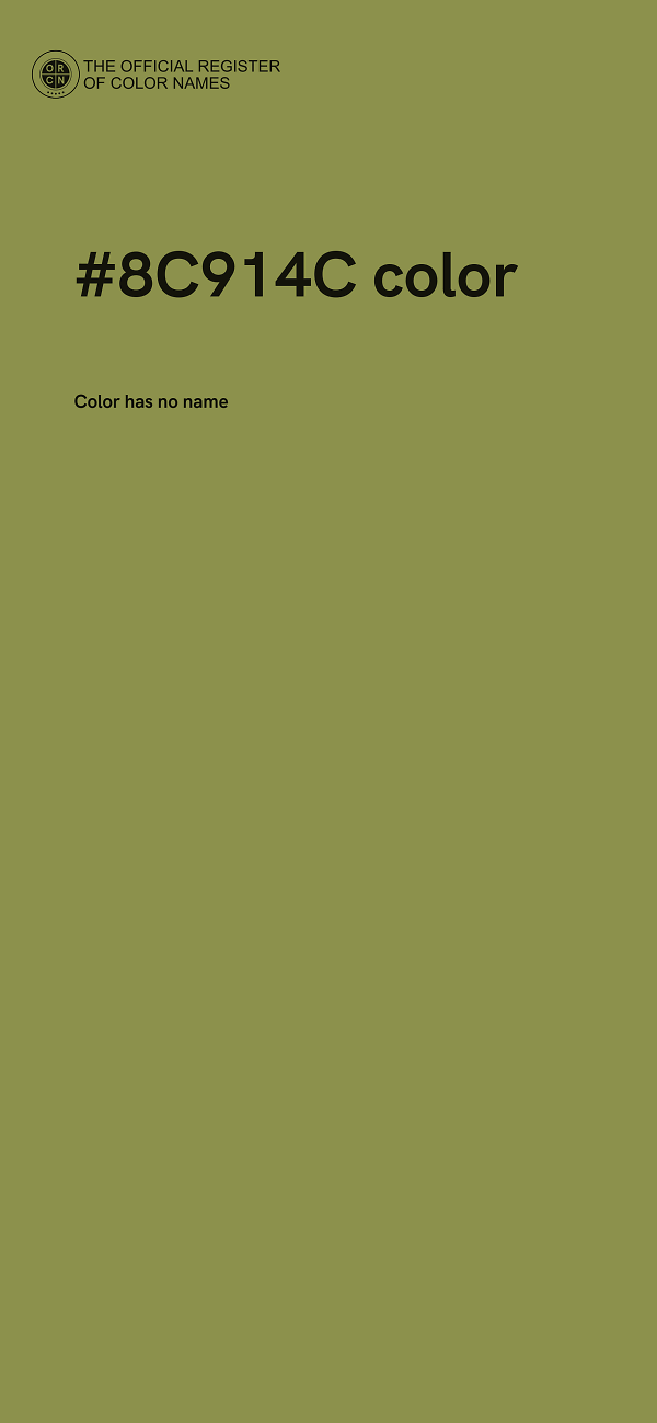 #8C914C color image