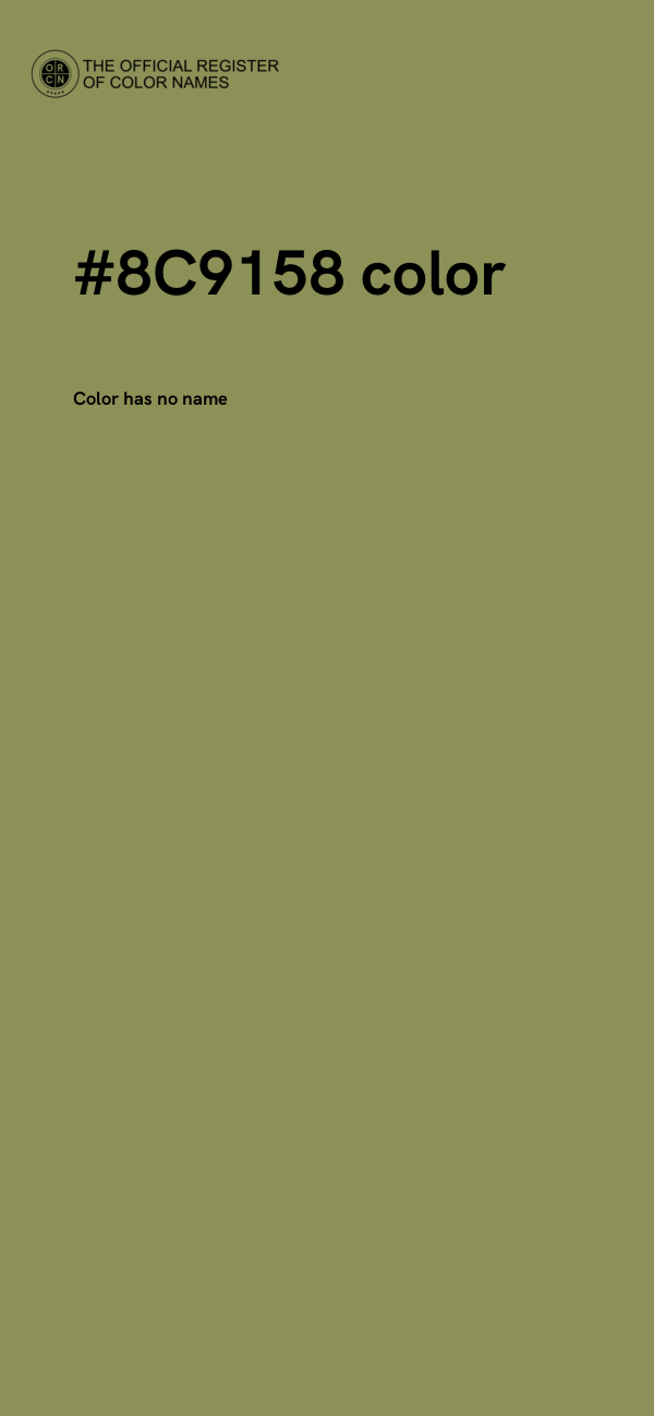 #8C9158 color image