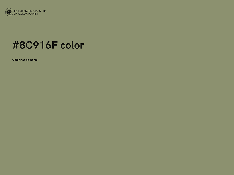 #8C916F color image