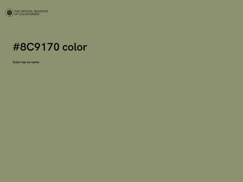 #8C9170 color image
