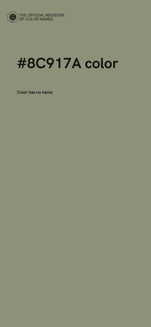 #8C917A color image