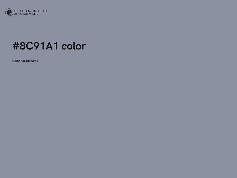 #8C91A1 color image