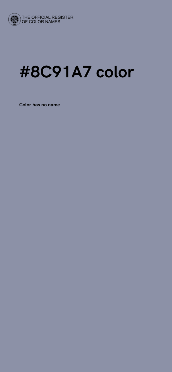 #8C91A7 color image