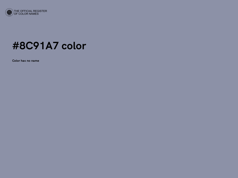 #8C91A7 color image