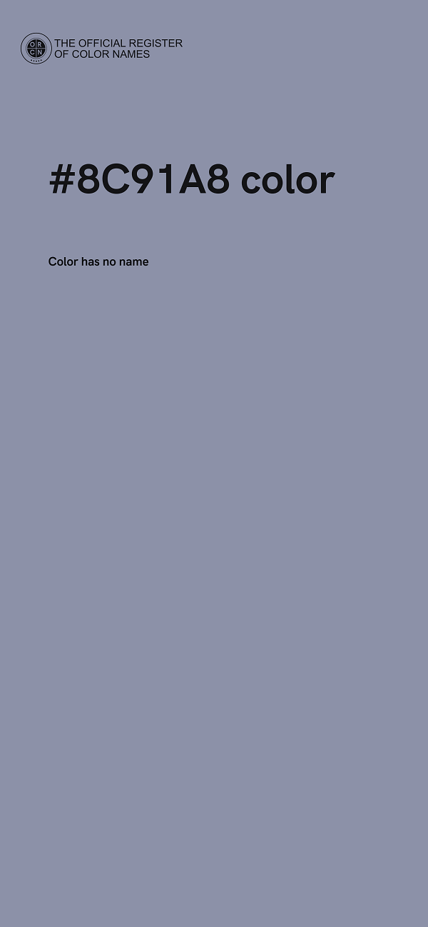 #8C91A8 color image